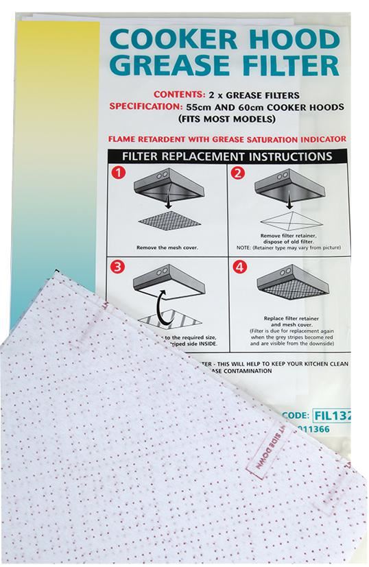Filtro Universale per Cappe da Cucina HiLo 570x470 mm Antigrasso - Confezione 2