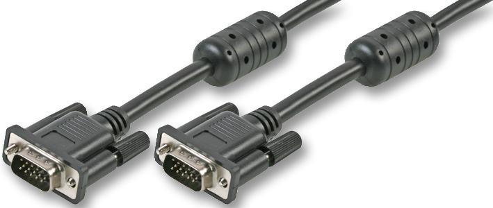 PRO SIGNAL SVGA HD15 Male to Male Monitor Cable, 25m, Black