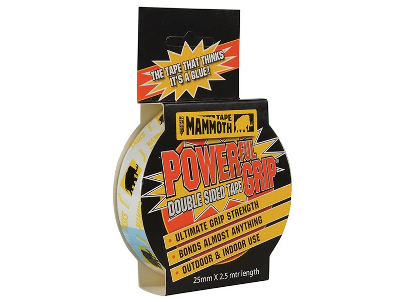Everbuild Sika Powerful Grip Dubbelzijdige Stof Tape, 25mm x 2.5m