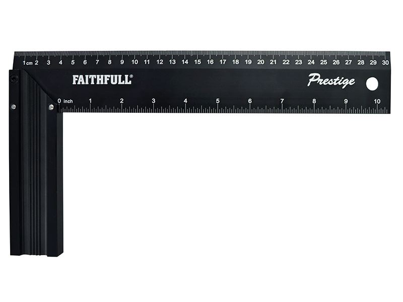 Faithfull Prestige Winkelmaß Schwarz Aluminium 300mm (12 Zoll)