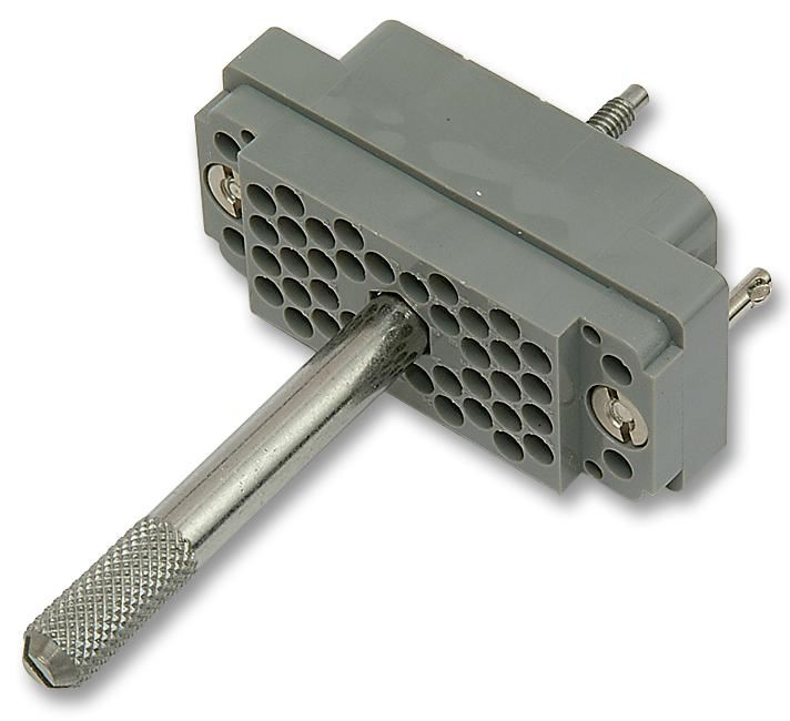 EDAC 20-pins stekker met schroef, grijs polycarbonaat, 516-serie