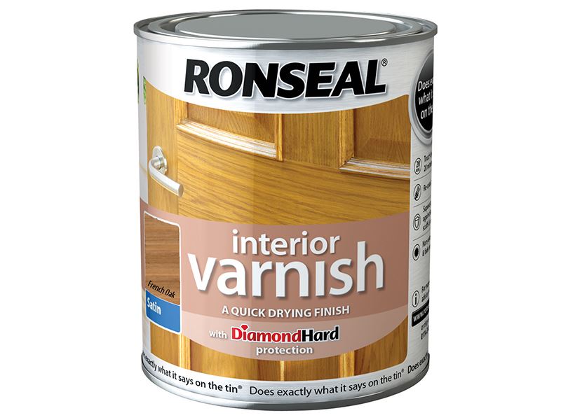 Ronseal Innenlack Schnelltrocknend Satin Französische Eiche 750ml