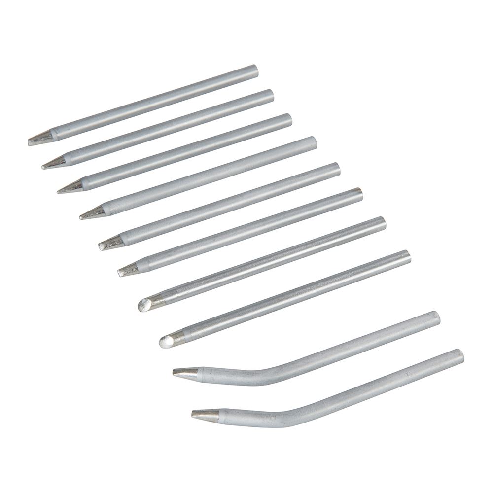 Ensemble de pointes pour fer à souder Silverline, 10 pièces, 15W et 25W