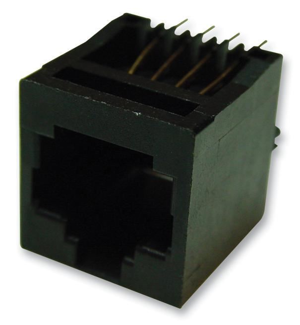 MH CONNECTORS Modjack Vertical PCB 8/8 Jack RJ45, Contatti in Oro, THM