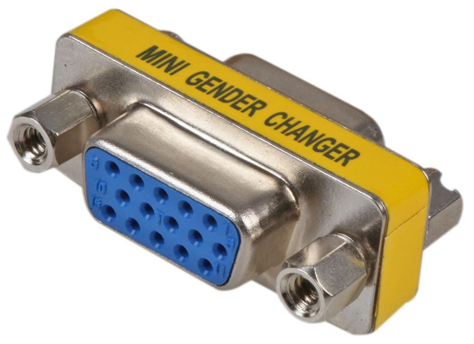 PRO SIGNAL Adattatore D-Sub Femmina 15 Pin per VGA, Alta Densità