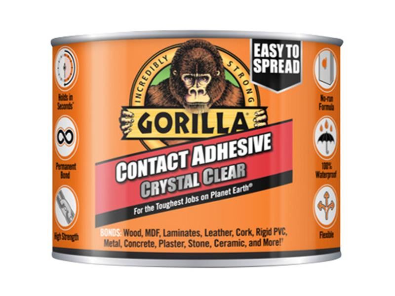 Gorilla Colla a Contatto, 250ml, Colla Multisuperficie a Rapida Asciugatura