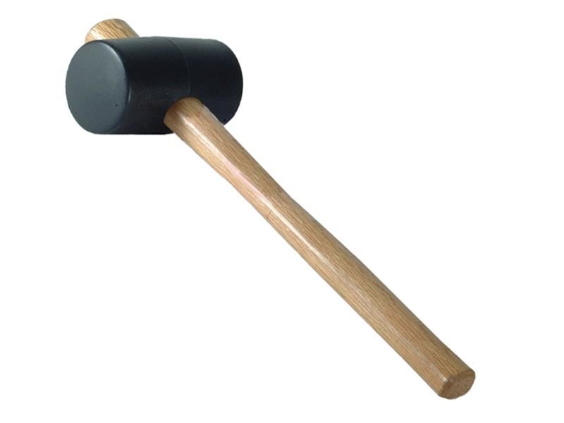 Maillet en caoutchouc Faithfull, noir, 680g (24oz)
