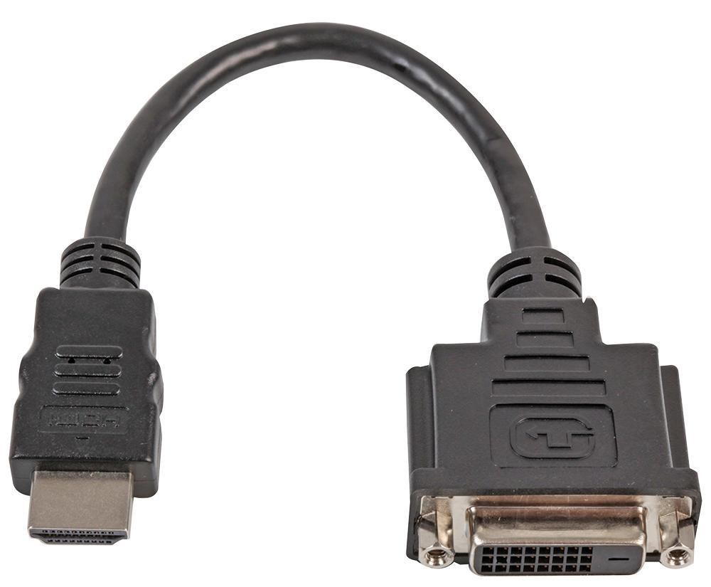 PRO SIGNAL Adaptador HDMI Macho para DVI-D Fêmea, 0.2m Preto