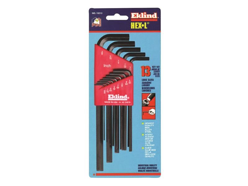 Eklind REK10213 Long Handle Hex L-Key Set, 13-Piece