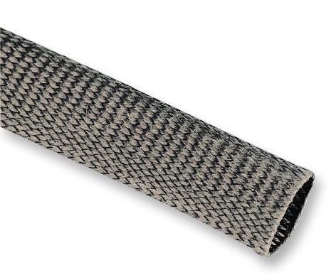 HiLo Guaina Espandibile in Fibra di Vetro 20mm, Lunghezza 5m, Nero