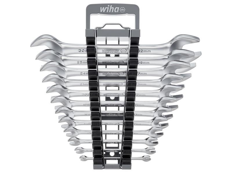 Wiha 12-Piece Double Open-End Spanner Set, Chrome Vanadium Steel