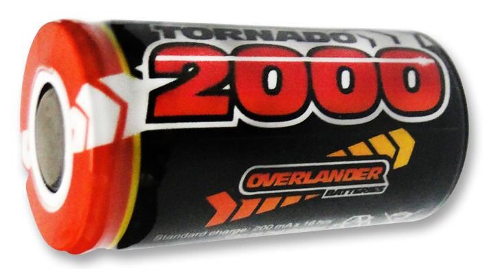 Overlander Premium Sport 1.2V 2000mAh NiMH Sub C RC Battery