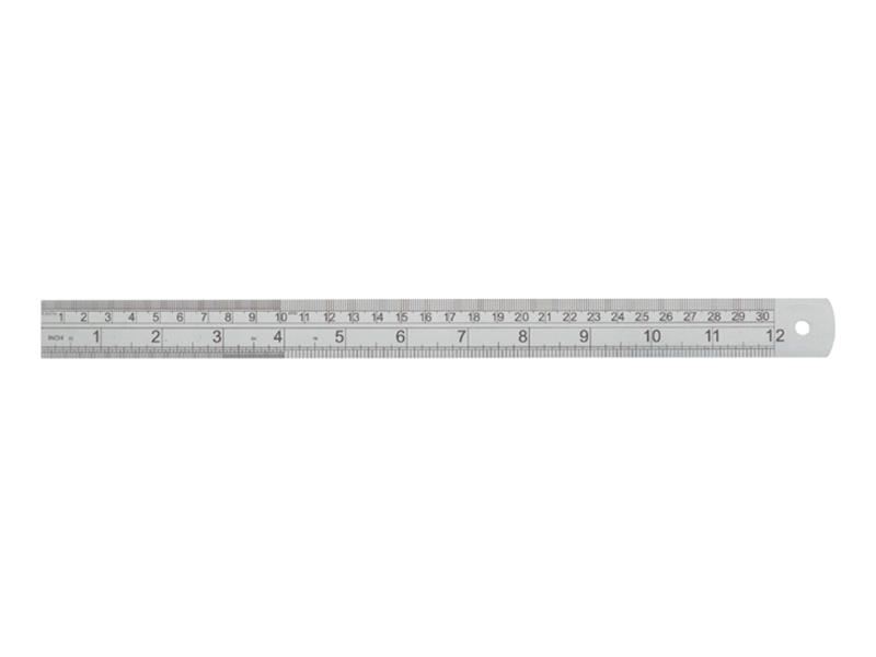 Hultafors Edelstahl-Maßstab X706-S, 150mm/6 Zoll matt chromiert