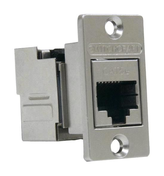 Switchcraft RJ45 Cat5e Shielded Socket to IDC Feedthru Panel Mount Adaptor