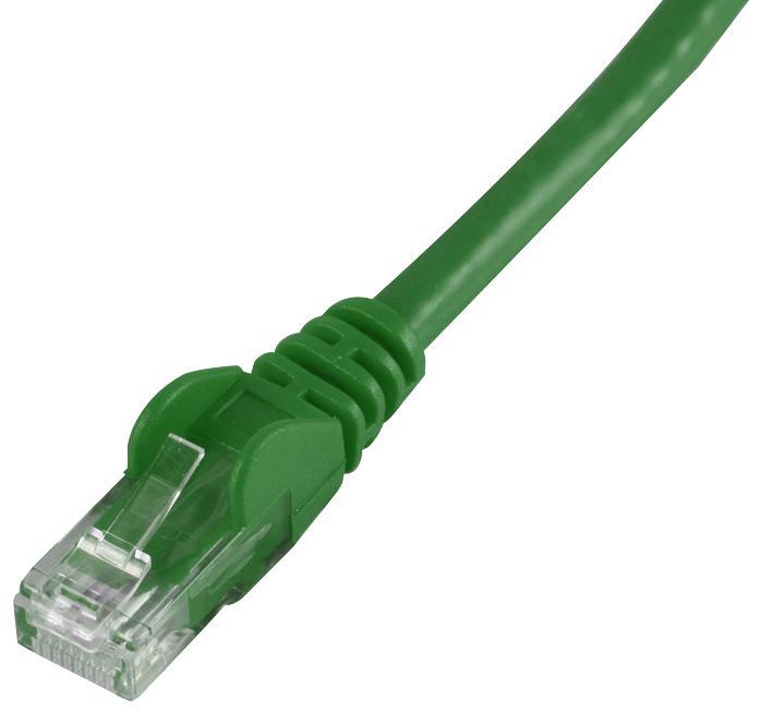 PRO SIGNAL Snagless Cat6 UTP LSOH Ethernet Cable, Green, 15m