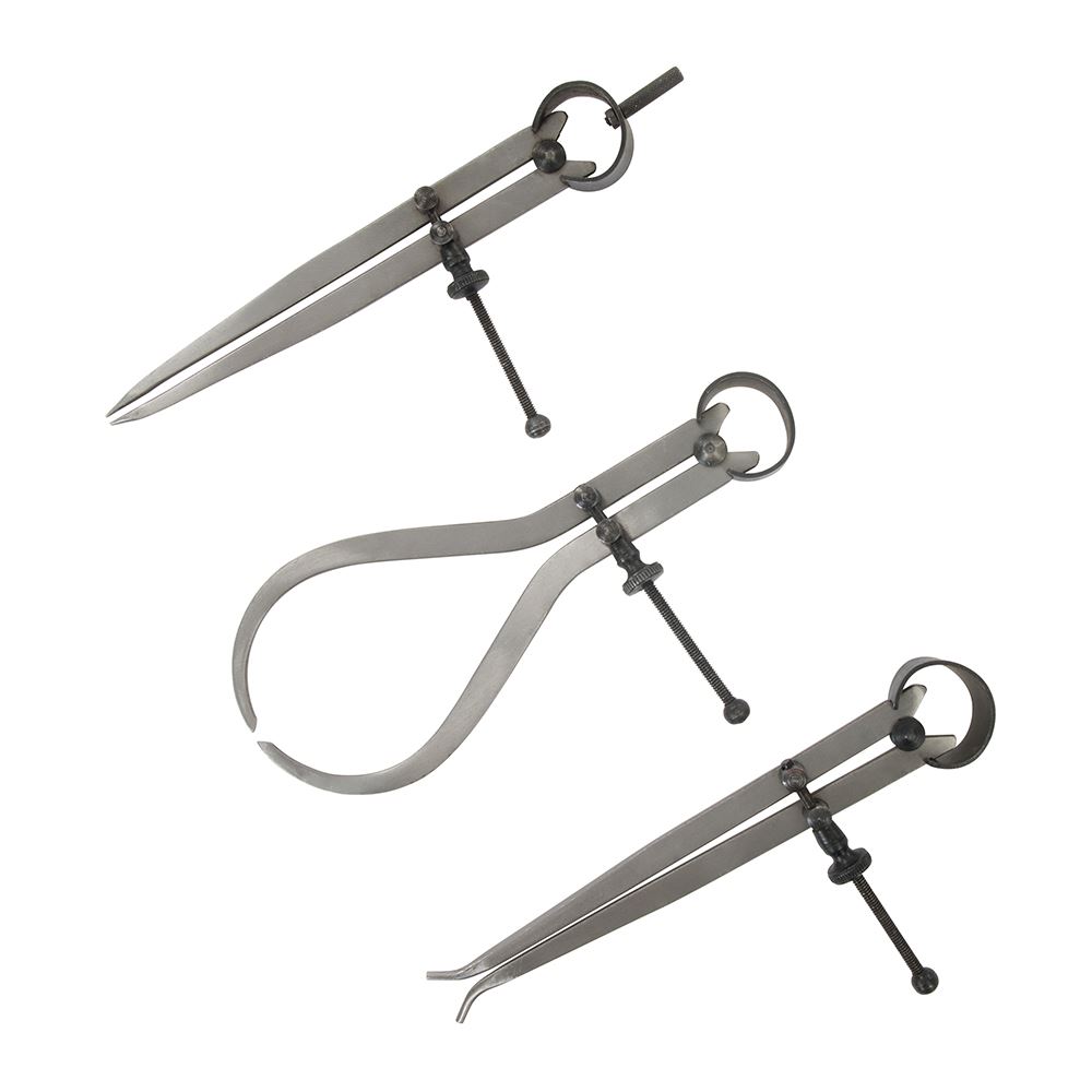 Silverline Spring Calipers Set, 3-Piece, Carbon Steel