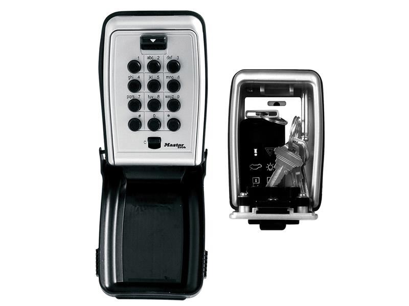Master Lock 5423E Push Button Key Safe, Zinc