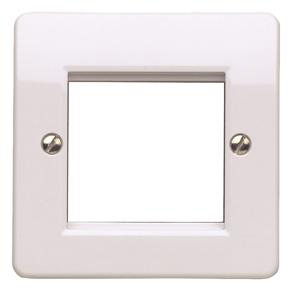 Mk (Electric) 1 Gang 2 Module Euro Frontplaat