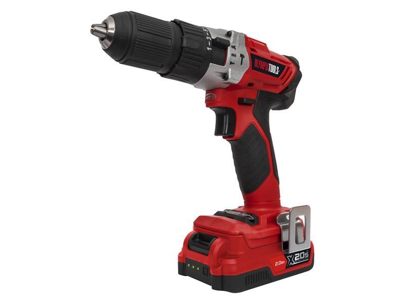 Olympia Power Tools X20S コンビドリル 20V 2.0Ah Li-ionバッテリー2個付き