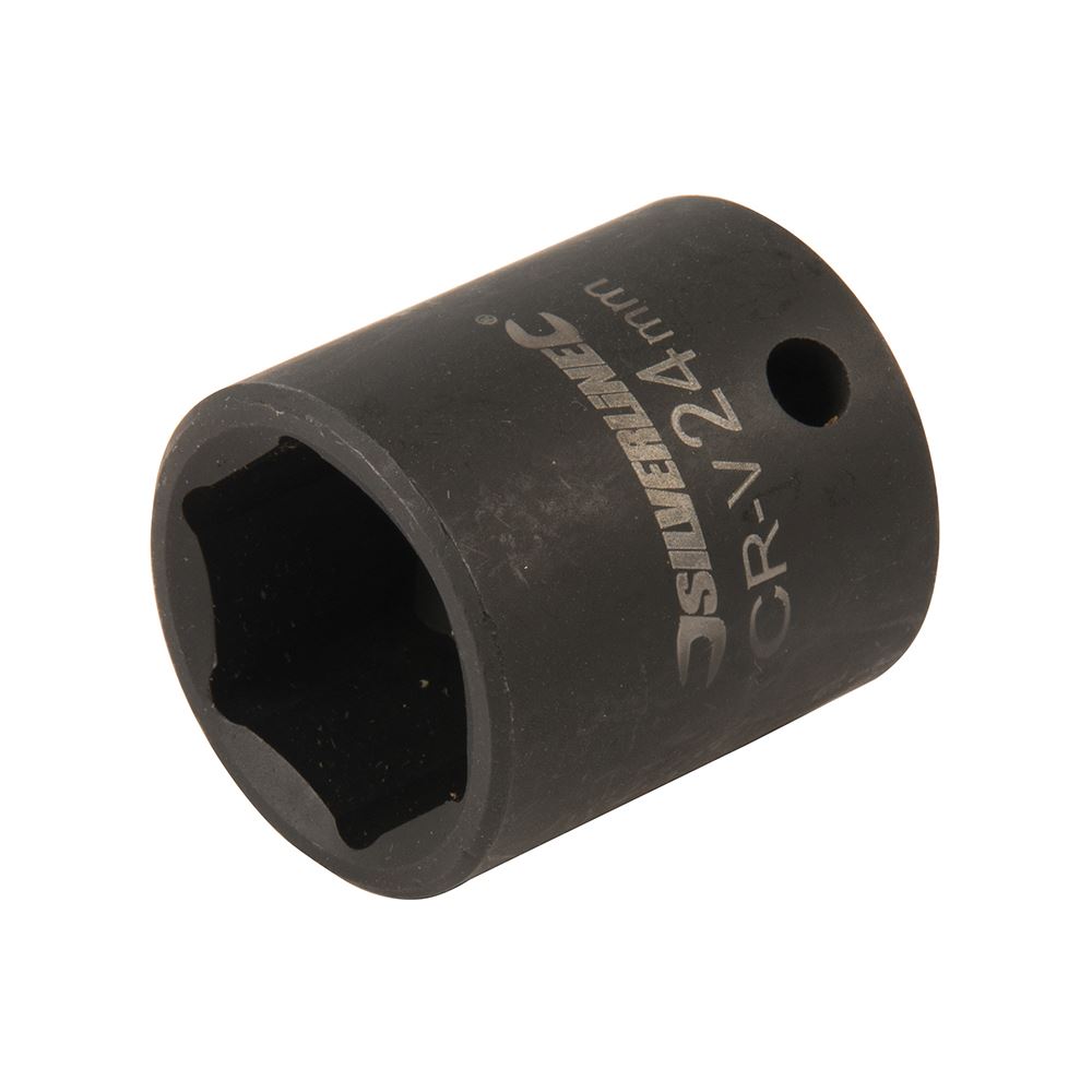 Silverline 1/2″ Drive 24mm 6-Point Impact Socket
