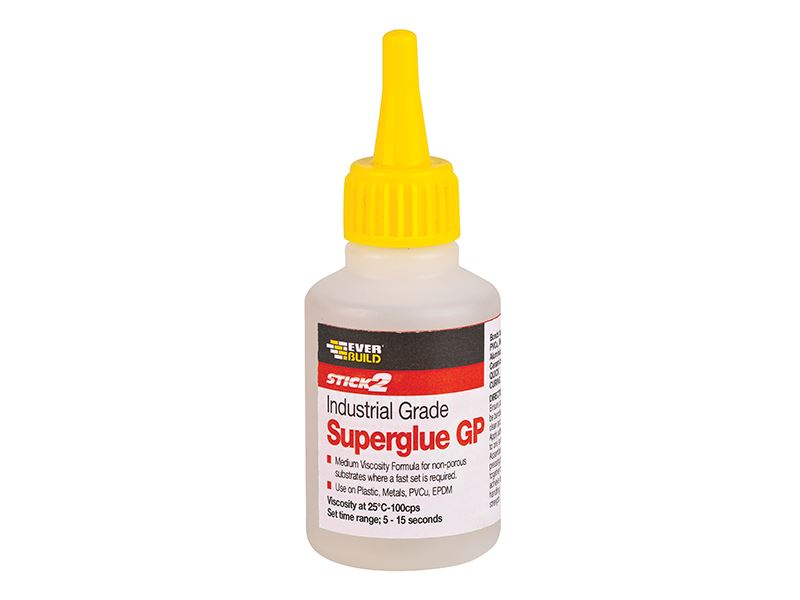 Everbuild Sika Industrial Superglue 50g, Medium Viscosity