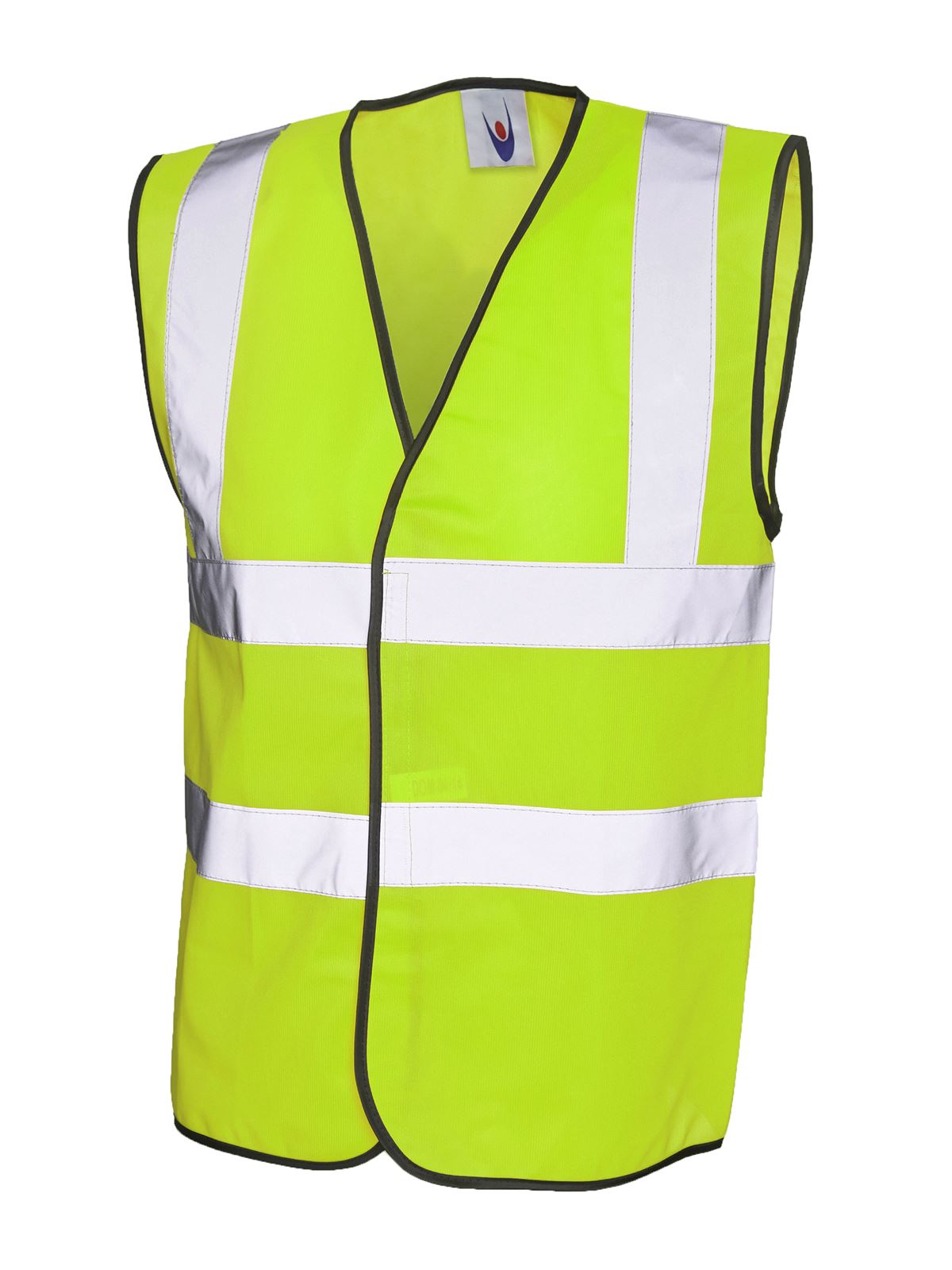 Uneek Unisex Sleeveless Hi-Vis Waistcoat, Yellow, Size S