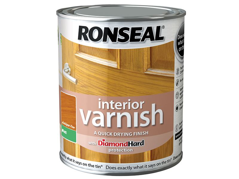 Ronseal Barniz Mate Antiguo Pino Interior de Secado Rápido 250ml
