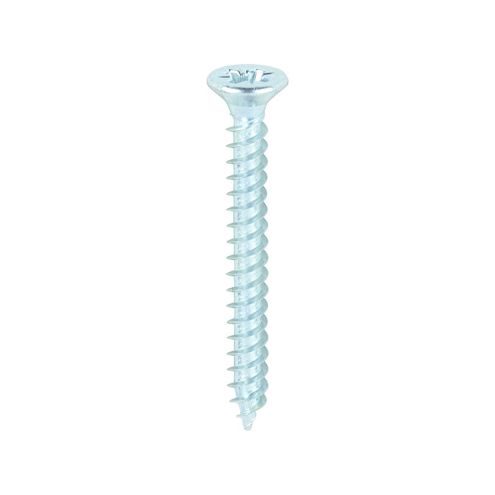 Timco - Scriúna Adhmaid Dhúbailte Dá-Shnáithe, PZ, Sinc, 4x1 orlach (200pc)