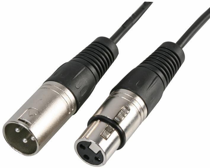 Pulse - XLR Fireann go Baininscneach DMX Inbhéartóthach Céimú Leide, 0.22m