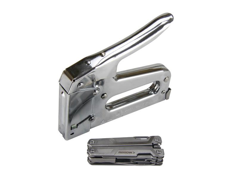 Arrow AT50 Heavy-Duty Staple Gun with Multi Tool