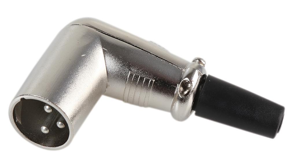 Pro Signal 90° XLR Plug, 3-polig, Kabelmontage