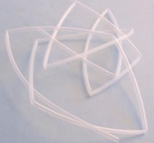 RAYCHEM TE CONNECTIVITY Heldere krimpkous 2,4mm, 2:1 Verhouding, 1,2m