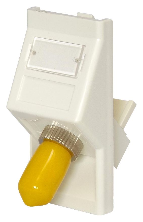 TUK ST 25x50 Angled Fibre Module, White, 25mm x 50mm