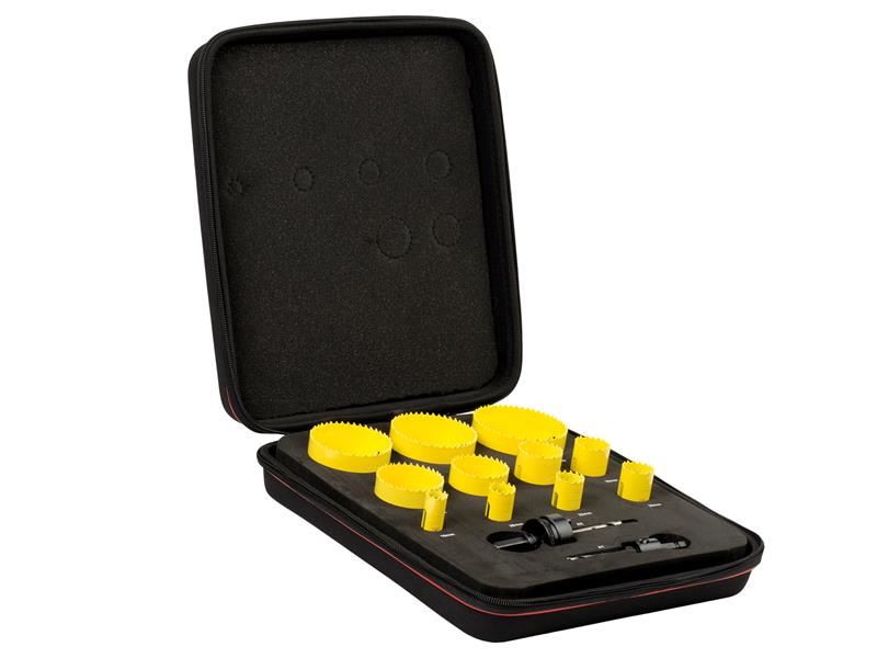 Starrett KFC11021 Fast Cut Bi-Metal Holesaw Kit, 13-Piece
