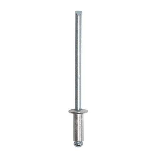 Timco Aluminium Dome Head Rivets 3.2x8mm, 500pcs
