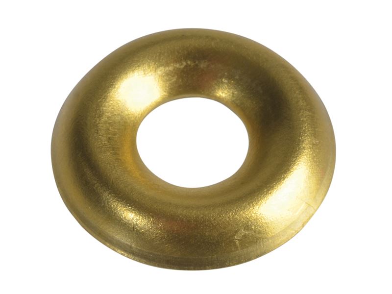 ForgeFix Brass No.8 Screw Cup Washers, Pack of 20
