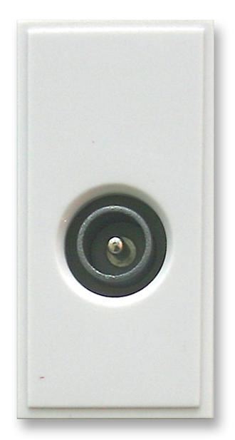 TRIAX Single Male IEC Euro Module, White