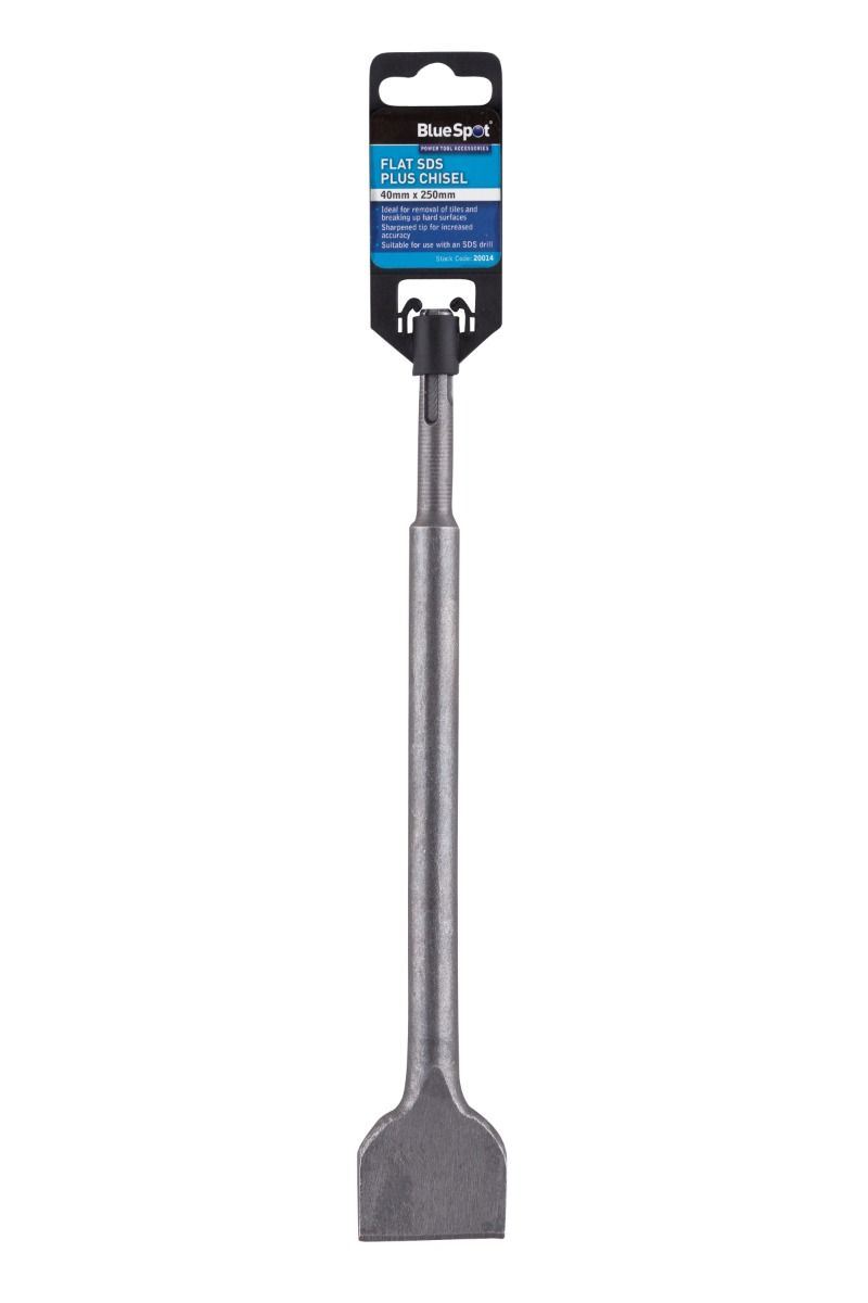 BlueSpot 40mm x 250mm Flat SDS Plus Chisel