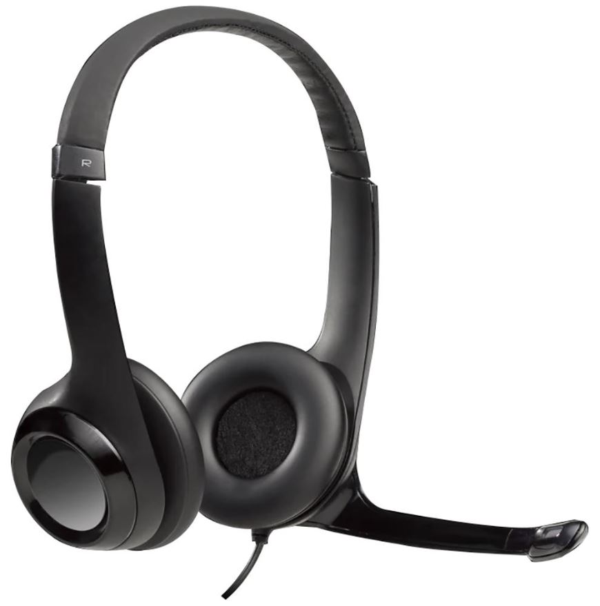 LOGITECH H390 Casque audio stéréo USB avec micro, Noir