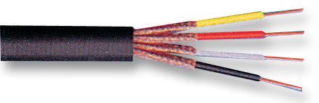 PRO POWER 4-Core Screened Audio Cable, Black, 100m Reel