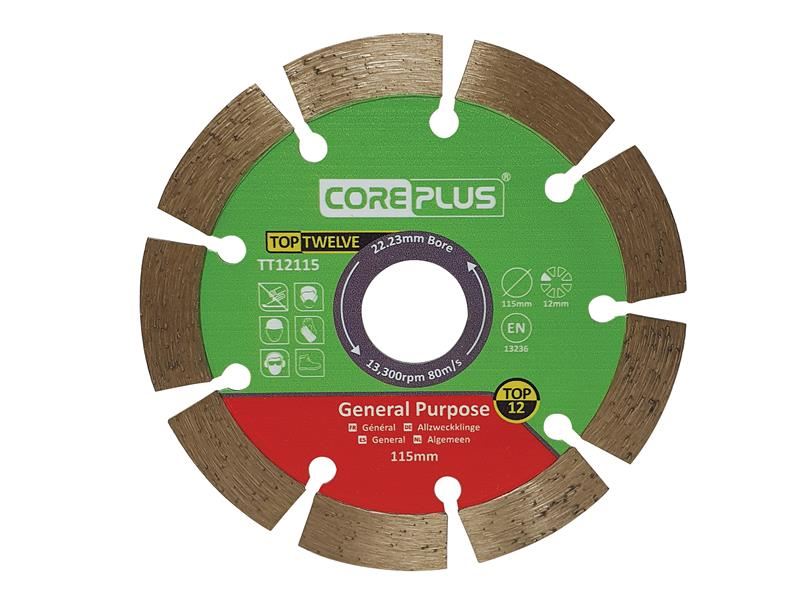 CorePlus Top Twelve Universelle Diamanttrennscheibe 115mm
