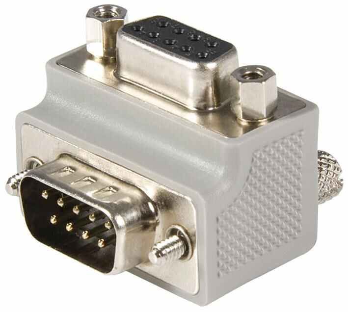Startech Rechte Hoek DB9 naar DB9 Seriële Adapter, Mannelijk naar Vrouwelijk