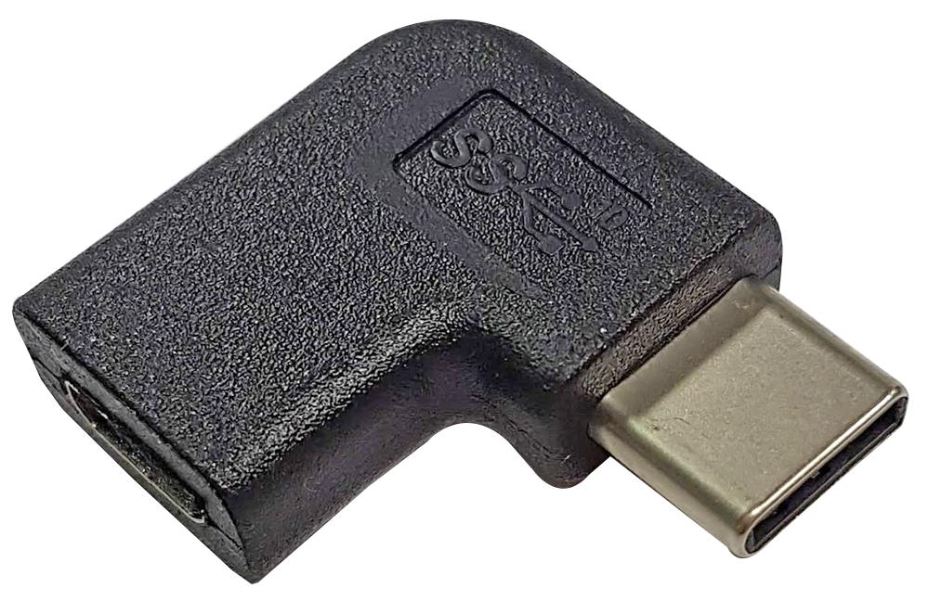 PRO SIGNAL Adaptador USB-C para Micro USB, Ângulo Esquerdo de 90°, USB 3.0