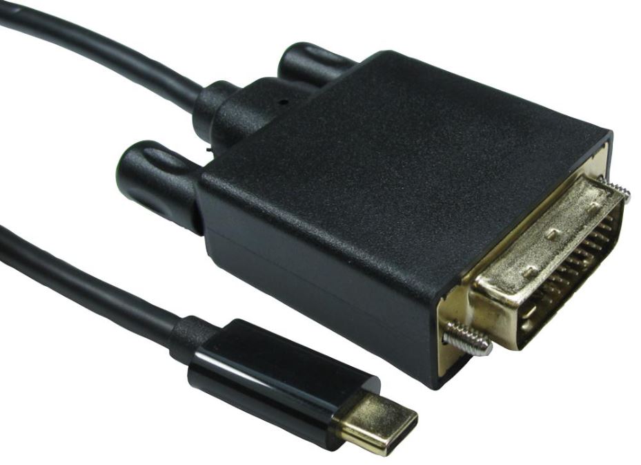 PRO SIGNAL USB-C to DVI Cable, 4K 30Hz, 1m
