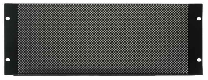 Pulse 19-inch Rack Mesh Vented Panel, Steel, 4U, Black