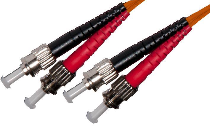 CONNECTIX ST-ST Διπλή Οπτική Ζεύκτρα Πολυτρόπων Ινών, 3m, OM2