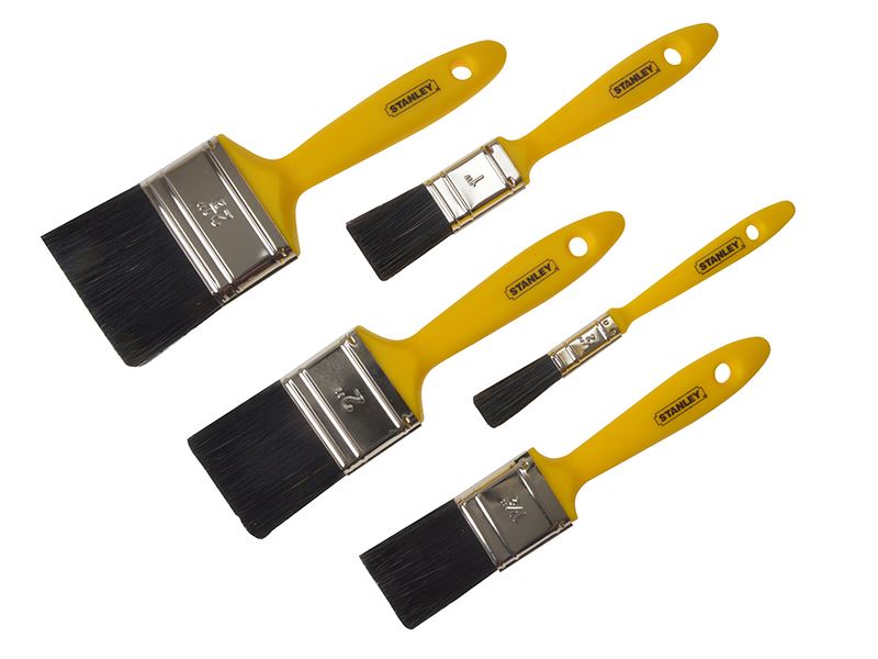 STANLEY ホビーペイントブラシセット 5サイズ (12-62mm)
