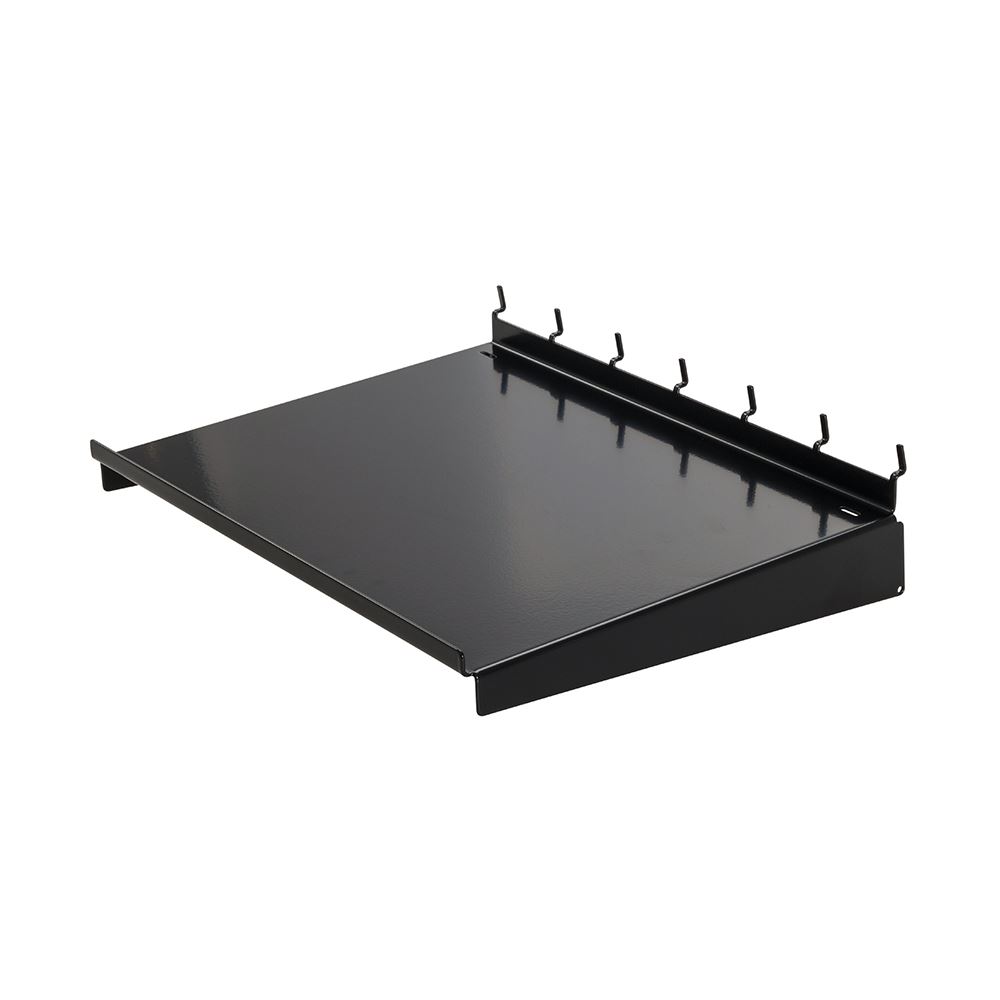 Silverline 300mm Shelf 4-Pack, Black