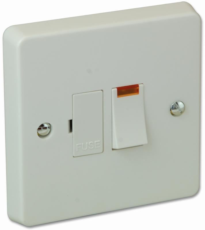 Crabtree 13A DP Switched Fused Spur with Neon Indicator