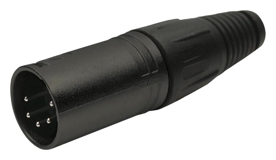 CLIFF Connettore XLR Inline a 5 Poli, Metallo, Nero